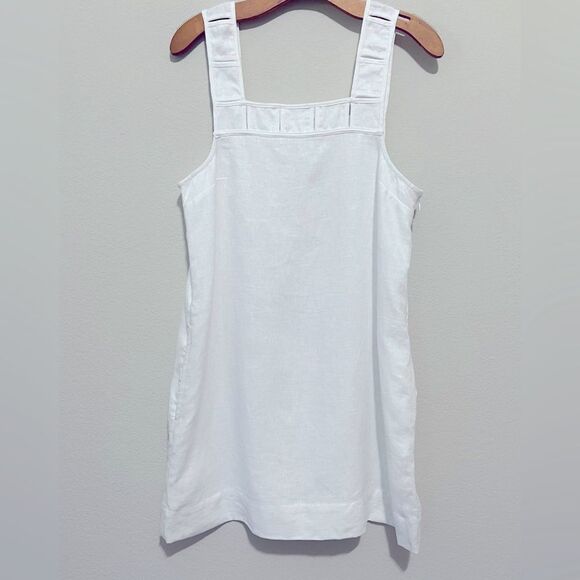 Madewell NWT Embroidered Tank Mini Dress in Linen Size 6 in Eyelet White - Picture 7 of 12